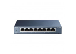 TP-LINK TL-SG108 Unmanaged Gigabit Ethernet (10/100/1000) Zwart
