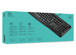 KB Logitech K120 voor Business Zwart bedraad OEM