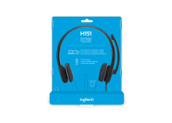 Logitech H151 Stereo Headset voor meerdere apparaten met bediening op de draad