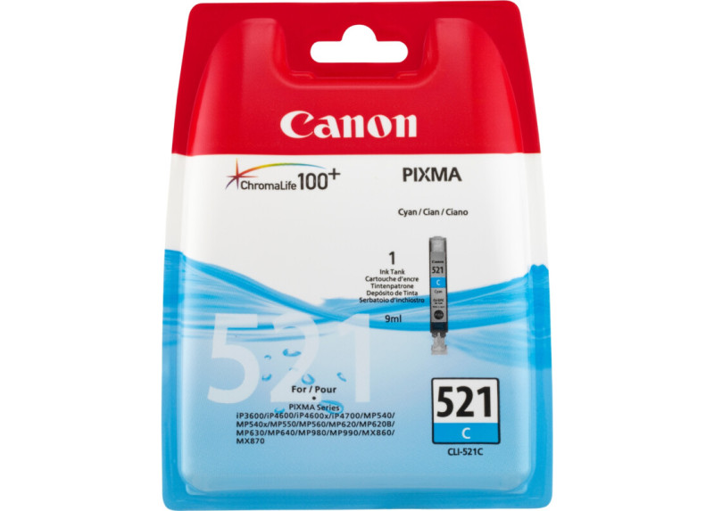 Canon (C) CLI-521C Cyaan 9,0ml (Origineel)