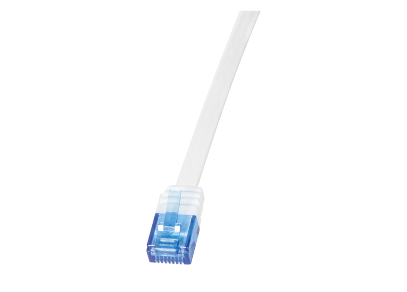 RJ45 10.00m Wit Cat5e U/UTP Flat LogiLink