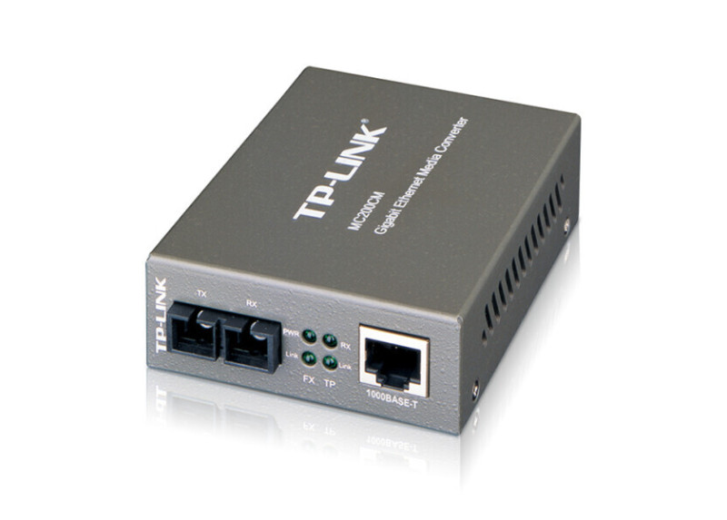TP-Link 1 Gb RJ45 naar 1 Gb SC fiber convertor