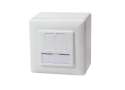 Opbouwdoos 2xRJ45 Cat5e LogiLink Signal wit