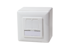 Opbouwdoos 2xRJ45 Cat5e LogiLink Signal wit