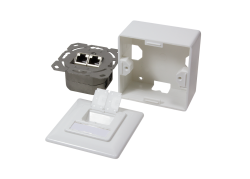Opbouwdoos 2xRJ45 Cat5e LogiLink Signal wit