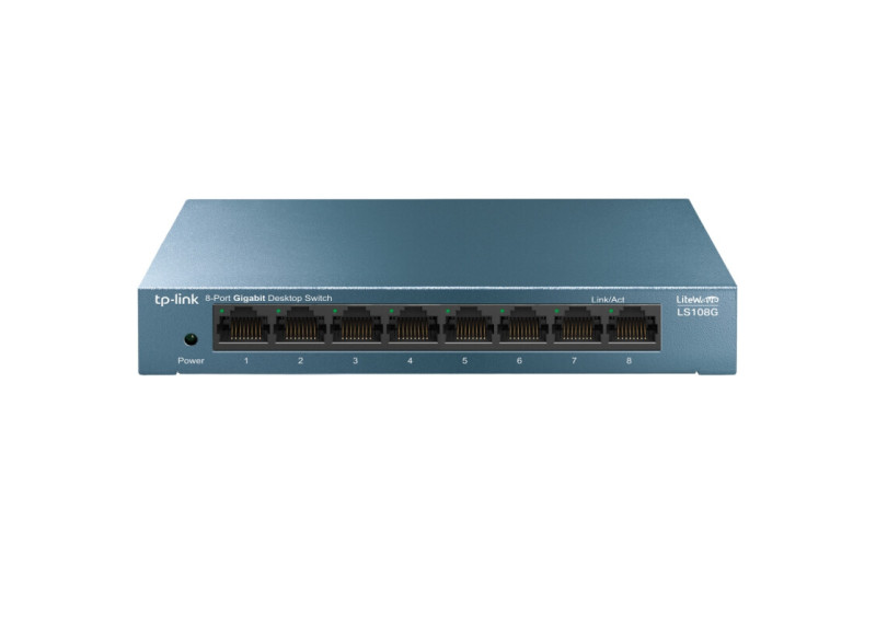 TP-LINK LS108G Unmanaged Gigabit Ethernet (10/100/1000) Blauw