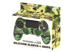 Playstation 4 - Siliconen controller skin inclusief thumbs grips - Camouflage