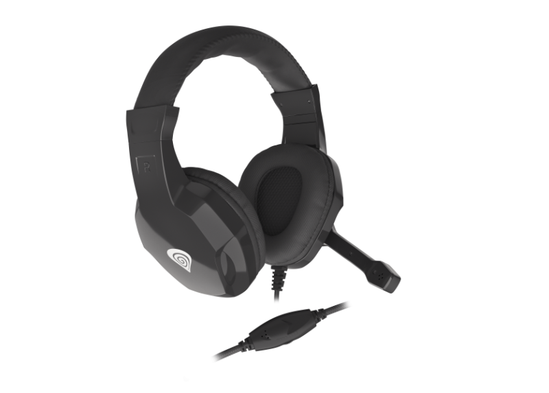 Genesis Argon 100 stereo headset - 3,5 mm jack - Zwart