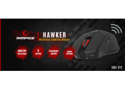 Rampage Hawker Draadloze Gaming Muis SMX-R12 - 4800 DPI- Zwart