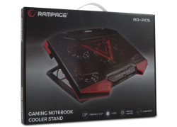Rampage AD-RC5 Gaming laptop cooler 15 tot 17 inch