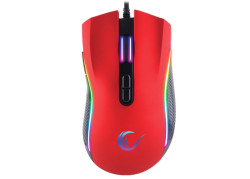 Rampage SMX- R44 macro RGB gaming muis - 6400 DPI - Rood