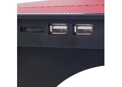 Spirit of Gamer - Laptop Cooling pad - Koeler Blade 100 - tot 15,6 inch - Rood
