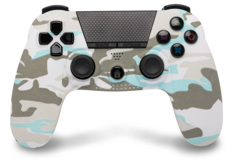 PS4 Bluetooth Controller met koptelefoonaansluiting - Snow White Camo PS4 Bluetooth Controller met koptelefoonaansluiting - Snow White Camo