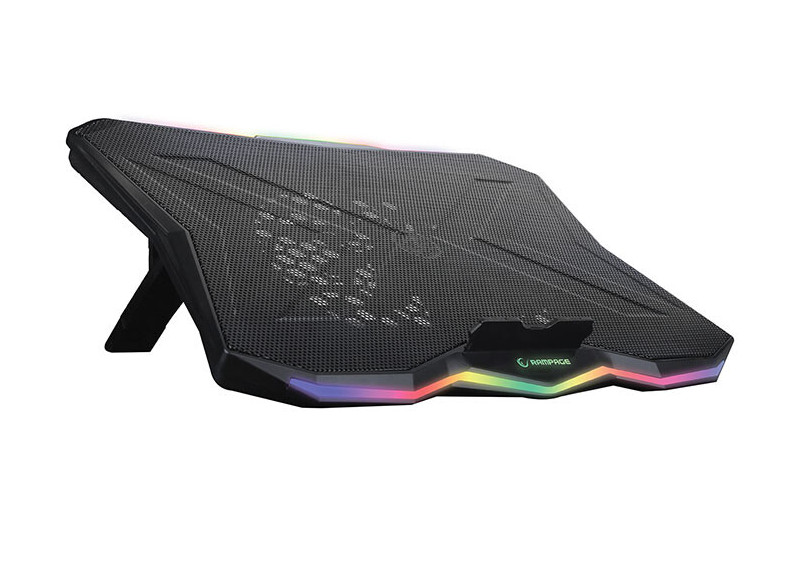 Rampage AD-RC8 Showy RGB Laptop Cooling pad- laptop koeler - 17,3 inch Rampage AD-RC8 Showy RGB Laptop Cooling pad- laptop koeler - 17,3 inch