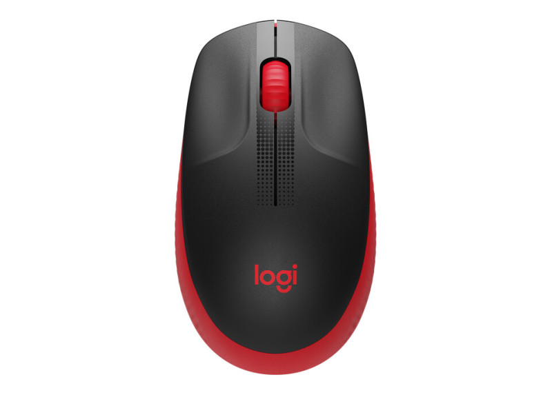 Logitech M190 Optical USB Zwart-Rood Retail Wireless