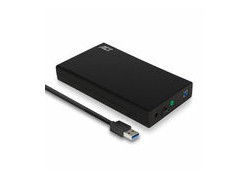 ACT AC1405 behuizing voor opslagstations HDD-/SSD-behuizing Zwart 3.5"