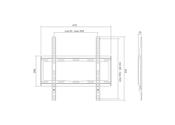 Wall mount LogiLink Fix 32"-55" <40kg