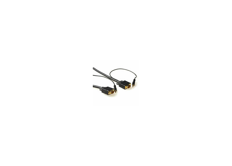 ACT 5 meter High performance VGA + Audio kabel male-male ACT 5 meter High performance VGA + Audio kabel male-male