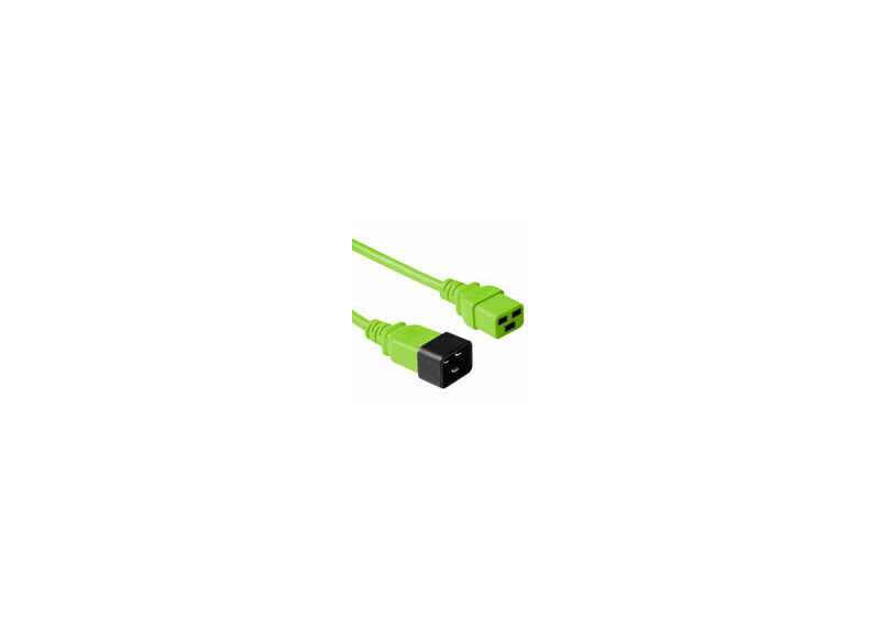 ACT Netsnoer C19 - C20 groen 0,6 m ACT Netsnoer C19 - C20 groen 0,6 m