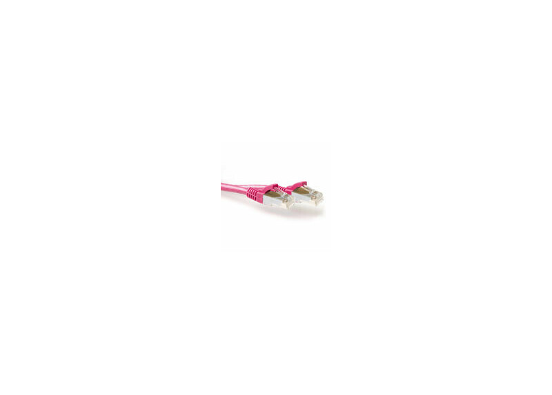ACT Roze 15 meter LSZH SFTP CAT6A patchkabel snagless met RJ45 connectoren ACT Roze 15 meter LSZH SFTP CAT6A patchkabel snagless met RJ45 connectoren