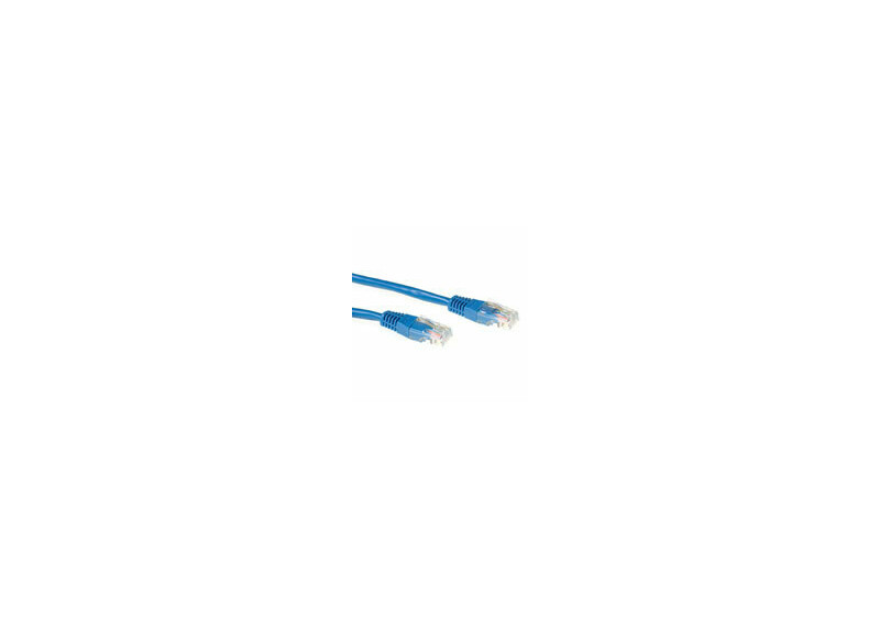 ACT Blauwe 0,5 meter LSZH U/UTP CAT6A patchkabel met RJ45 connectoren ACT Blauwe 0,5 meter LSZH U/UTP CAT6A patchkabel met RJ45 connectoren