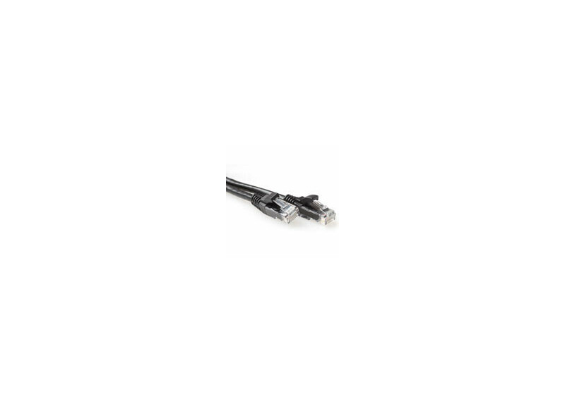ACT Zwarte 10 meter U/UTP CAT6A patchkabel snagless met RJ45 connectoren ACT Zwarte 10 meter U/UTP CAT6A patchkabel snagless met RJ45 connectoren