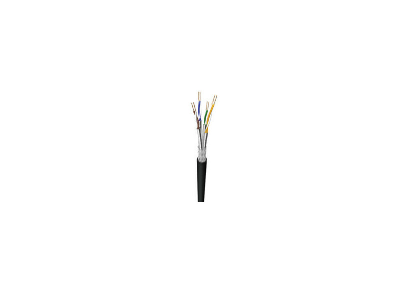 Cat7 Grondkabel 100m. S/FTP Zwart Draka AWG23 Cu Cat7 Grondkabel 100m. S/FTP Zwart Draka AWG23 Cu