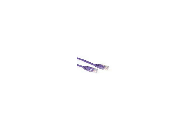 ACT Paarse 20 meter U/UTP CAT5E patchkabel met RJ45 connectoren ACT Paarse 20 meter U/UTP CAT5E patchkabel met RJ45 connectoren