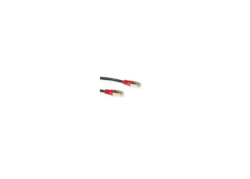ACT Zwarte 1 meter LSZH F/UTP CAT5E patchkabel cross met RJ45 connectoren ACT Zwarte 1 meter LSZH F/UTP CAT5E patchkabel cross met RJ45 connectoren