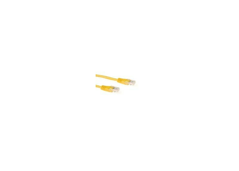 ACT Gele 15 meter U/UTP CAT5E patchkabel met RJ45 connectoren ACT Gele 15 meter U/UTP CAT5E patchkabel met RJ45 connectoren