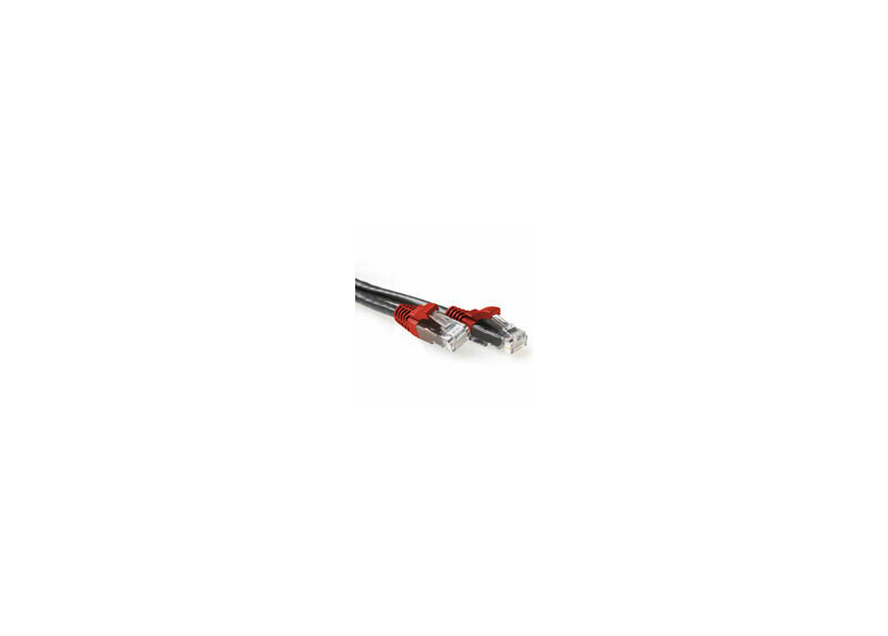 ACT Zwarte 1 meter U/UTP CAT6A patchkabel cross met RJ45 connectoren ACT Zwarte 1 meter U/UTP CAT6A patchkabel cross met RJ45 connectoren
