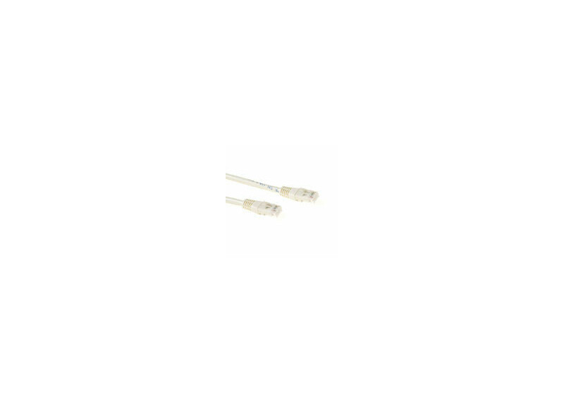 ACT Ivoor 0,5 meter U/UTP CAT6 patchkabel met RJ45 connectoren ACT Ivoor 0,5 meter U/UTP CAT6 patchkabel met RJ45 connectoren