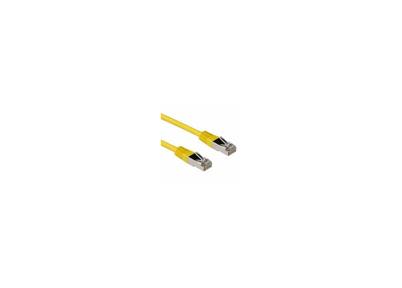 ACT Gele 2 meter LSZH SFTP CAT6A patchkabel met RJ45 connectoren ACT Gele 2 meter LSZH SFTP CAT6A patchkabel met RJ45 connectoren