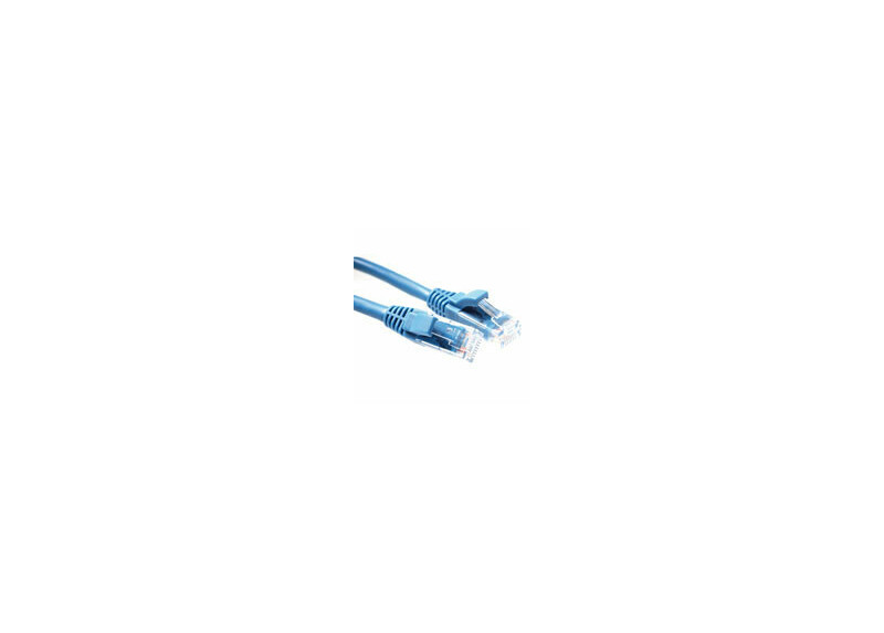ACT Blauwe 1 meter U/UTP CAT6 patchkabel component level met RJ45 connectoren ACT Blauwe 1 meter U/UTP CAT6 patchkabel component level met RJ45 connectoren