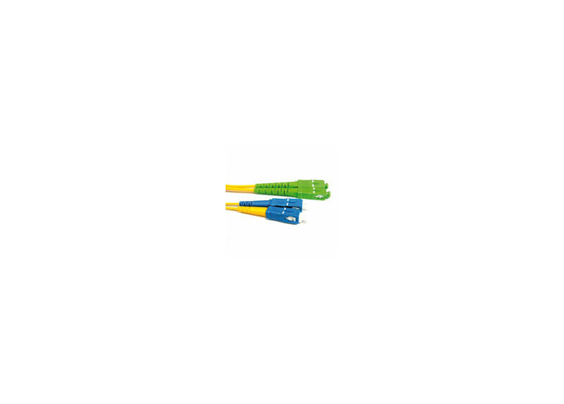 ACT 50 meter LSZH Singlemode 9/125 OS2 glasvezel patchkabel duplex met SC/APC en SC/PC connectoren ACT 50 meter LSZH Singlemode 9/125 OS2 glasvezel patchkabel duplex met SC/APC en SC/PC connectoren