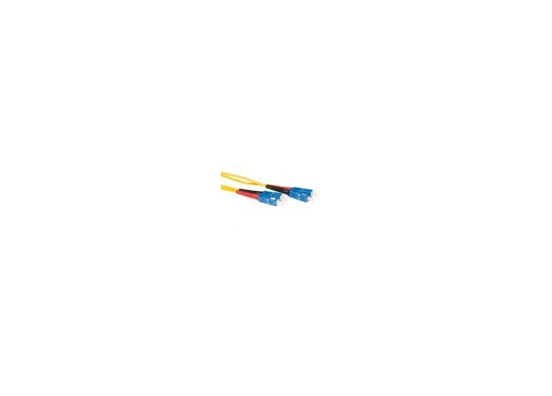 ACT 20 meter LSZH Singlemode 9/125 OS2 glasvezel patchkabel duplex met SC connectoren ACT 20 meter LSZH Singlemode 9/125 OS2 glasvezel patchkabel duplex met SC connectoren