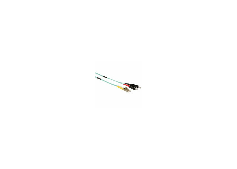 ACT 40 meter Multimode 50/125 OM3 duplex ruggedized fiber kabel met LC en SC connectoren ACT 40 meter Multimode 50/125 OM3 duplex ruggedized fiber kabel met LC en SC connectoren