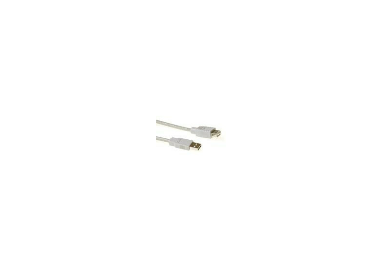 ACT USB 2.0 A male - USB A female ivoor 0,50 m ACT USB 2.0 A male - USB A female ivoor 0,50 m