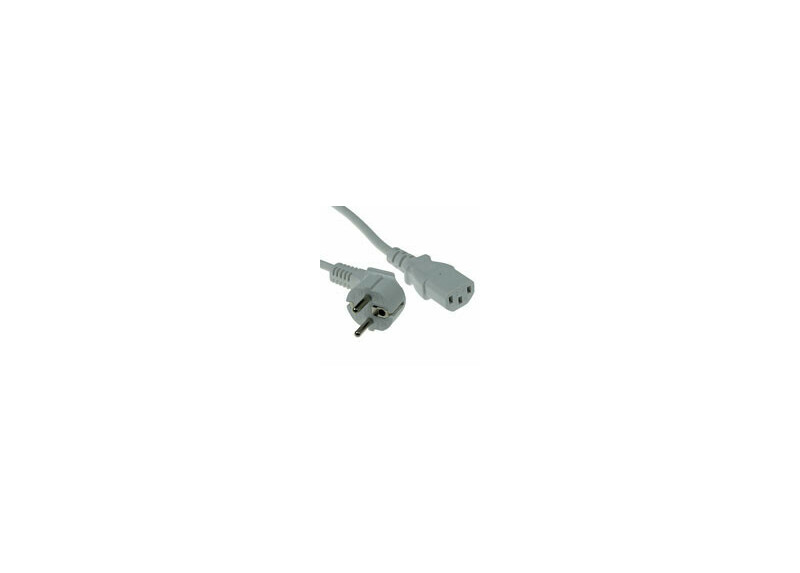 ACT Netsnoer CEE 7/7 male (haaks) - C13 wit 2 m ACT Netsnoer CEE 7/7 male (haaks) - C13 wit 2 m