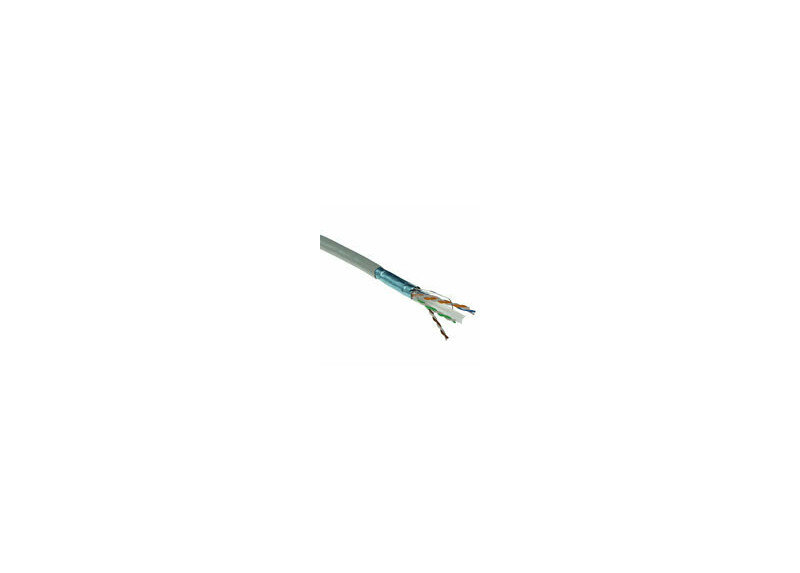 ACT Cat 6A F/UTP massieve installatiekabel, PVC, CPR euroklasse ECA, 24AWG, grey 305 meter ACT Cat 6A F/UTP massieve installatiekabel, PVC, CPR euroklasse ECA, 24AWG, grey 305 meter