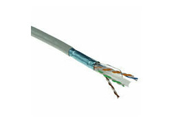 ACT Cat 6A F/UTP massieve installatiekabel, PVC, CPR euroklasse ECA, 24AWG, grey 500 meter