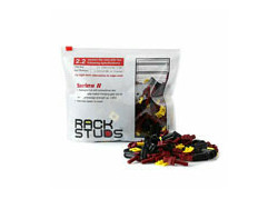 Minkels Rackstuds, rood, zakje 100 stuks