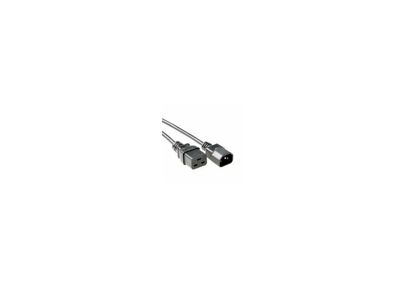 ACT Netsnoer C14 - C19 zwart 1 m ACT Netsnoer C14 - C19 zwart 1 m