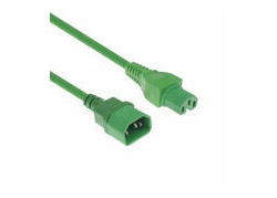 ACT Netsnoer C14 - C15 groen 1,2 m