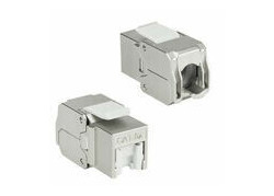 ACT Keystone Jack RJ45 CAT6A Shielded toolless met shutter