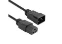 ACT Netsnoer C20 - C21 IEC60320 zwart 1 m
