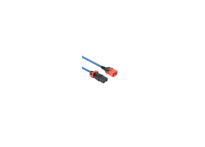 ACT Netsnoer C14 IEC Lock+ Dual Locking - C15 IEC Lock+ blauw 1 m, PC3870 ACT Netsnoer C14 IEC Lock+ Dual Locking - C15 IEC Lock+ blauw 1 m, PC3870