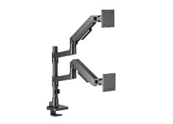 ACT Monitorarm office premium, gasveer, paalbevestiging, 2 monitoren