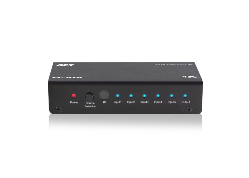 ACT AC7840 5 x 1 HDMI switch, 3D en 4K ondersteuning