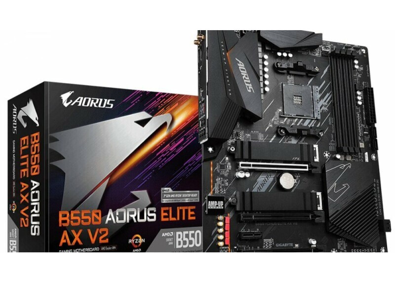 Gigabyte B550 AORUS ELITE V2 | Socket AM4 | AMD B550 | 4xDDR4 | ATX | Moederbord Gigabyte B550 AORUS ELITE V2 | Socket AM4 | AMD B550 | 4xDDR4 | ATX | Moederbord